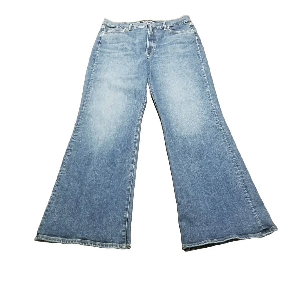 Veronica Beard Jeans Women's 32 Crosbie Wide Leg Loafer High Rise Denim (33x30)